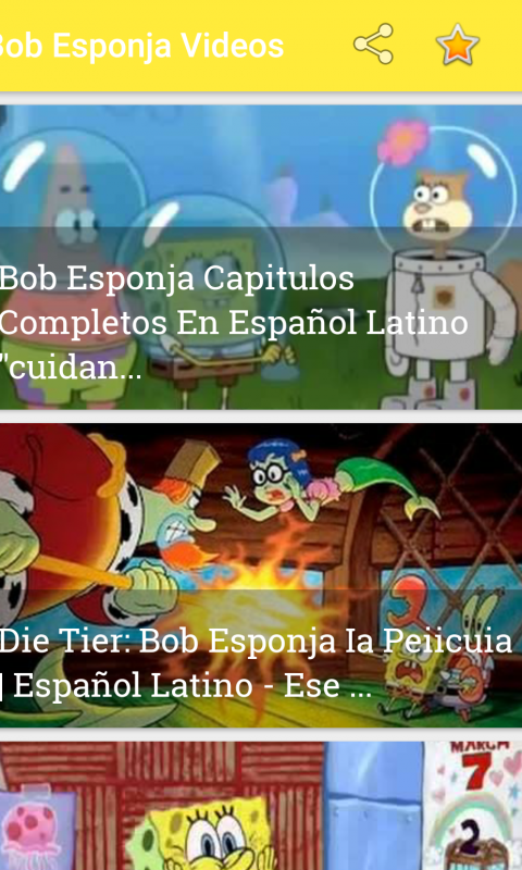 Screenshot 1 Videos Of Spongebob